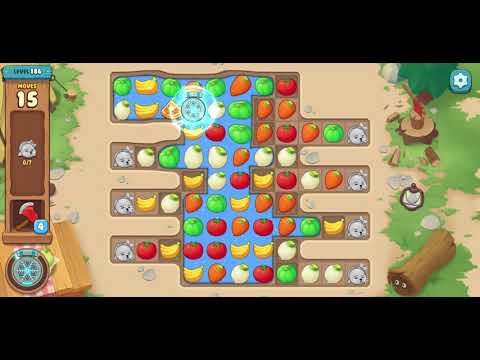 We Bare Bears Match3 Repairs Level 186 - No Boosters