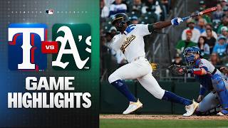Rangers vs. A's Game Highlights (4/15/26) | MLB Highlights