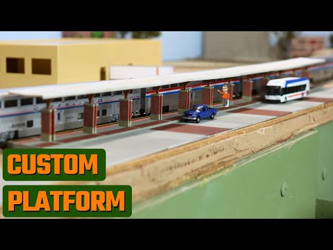 Build a Custom Model Railroad Station Platform