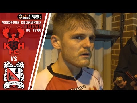 Harriers 3-3 Darlington 11/11/17: Declan Weeks post-match