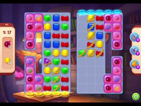 HomeScapes Level 44 no boosters (18 moves)