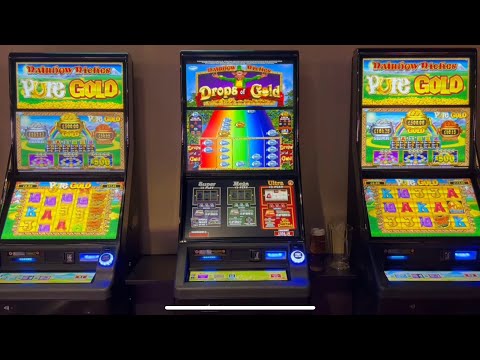 Another Huge Arcade Slots Session Pt 2/7 - Ultra Play On Drops of Gold & Super Star Turns + More