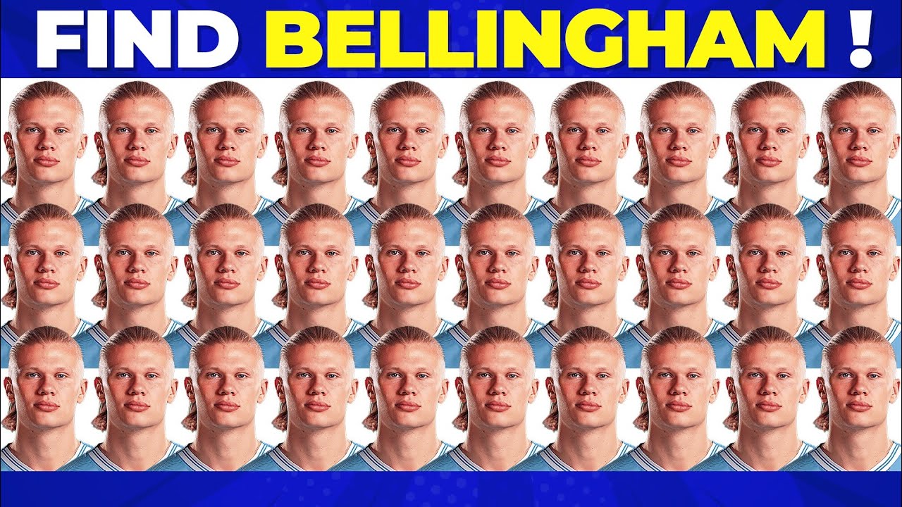 Bellingham Quiz ~ Find Bellingham ? 🔎 Guess the player club ⚽ Find Ronaldo ? Messi ? Mbappe ?