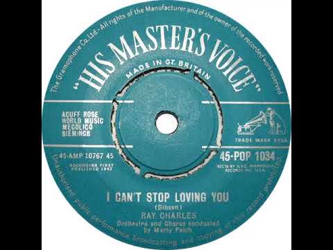 UK no. 1, (156) Ray Charles - I Can't Stop Loving You