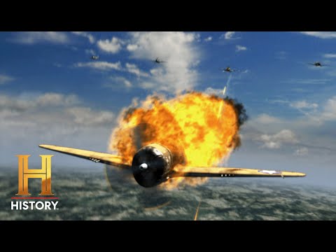 U.S. Thunderbolts Dominate the French Skies | Biggest Battles of WWII | History