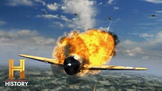 U.S. Thunderbolts Dominate the French Skies | Biggest Battles of WWII | History