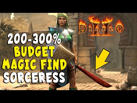 Budget Magic Find Sorceress & Where to Farm Elite Loot in Diablo 2 Resurrected / D2R