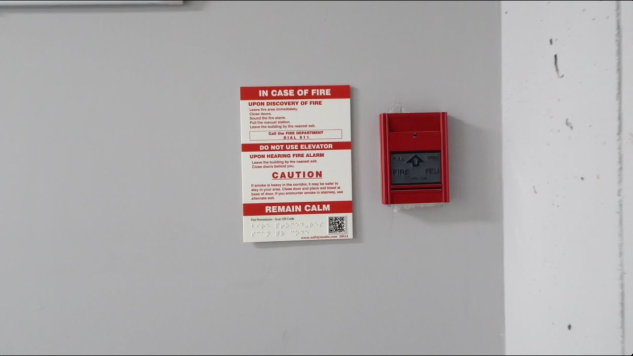 Safety Media Accessible In Case of Fire Signs Tutorial