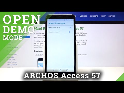 How to Enable Demo Mode in ARCHOS Access 57 – Find Demo Mode