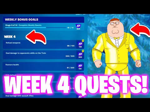 How To Complete Week 4 Quests in Fortnite - All Week 4 Challenges Fortnite Chapter 5 Season 1