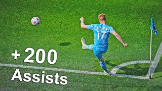 De bruyne Whopping +200 Assists across Europe