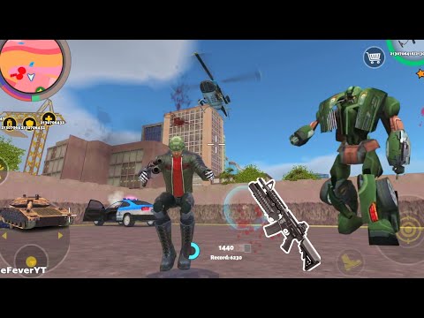 Rope Hero 3 (Grade Launcher Destroyed Military Equipment) Muscle Man With RPG - Android Gameplay HD