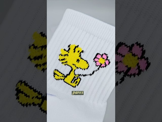 Vídeo relacionado con Peanuts - Paraguas Woodstock de Gran tamaño Camiseta, Hombre, Gris Jaspeado, S