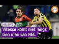 Vitesse kan niet winnen van tien man NEC