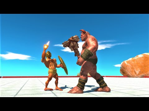 Achilles vs Ogre lord 5 round no cut animal revolt battle simulator