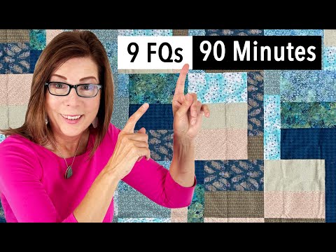 😇  90 Minute Fat Quarter Quilt ✂️  | 3 cuts | STASHBUSTER | Free Tutorial | Easy Donation Quilt