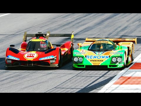 Ferrari 499P vs Mazda 787B at Suzuka Circuit