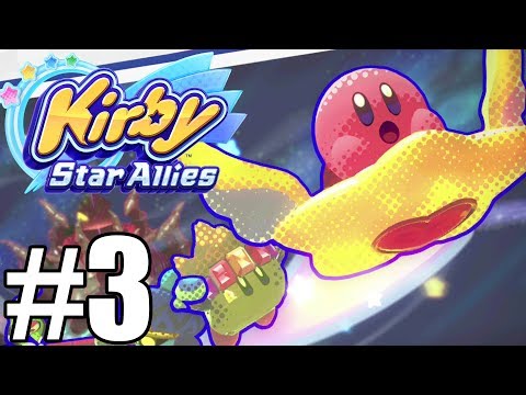 Kirby Star Allies Gameplay Walkthrough Part 3 - World 3 No Commentary