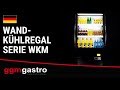 Espositore murale refrigerato - 725 mm - con 2 ripiani