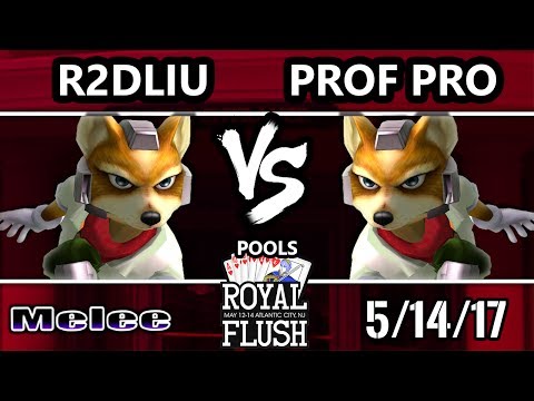 Royal Flush SSBM - EGtv.R2DLiu (Fox) Vs. Professor Pro (Fox) Smash Melee Tournament