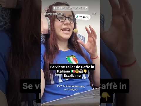 📍Rosario, Santa Fe, Argentina 🇦🇷 Taller de Caffè in Italiano 🇮🇹🤓👇 Sumate por aquí