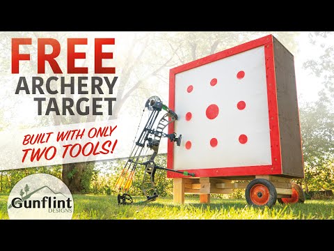 DIY Archery Target | Homemade with Two Tools and Scrap Materials Video