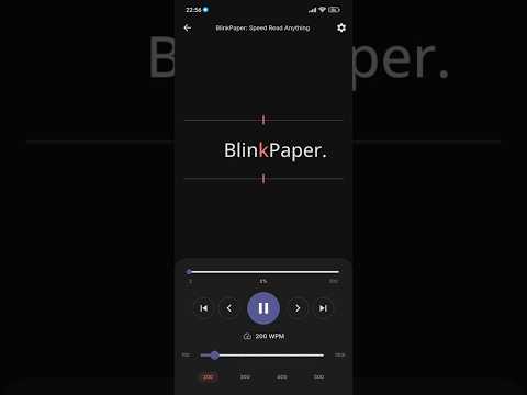 BlinkPaper: Speed Reader