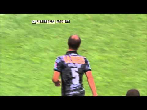 Gol de Fritzler. Huracán 1 - San Martín (SJ) 1. Fecha 10. Primera División 2016.