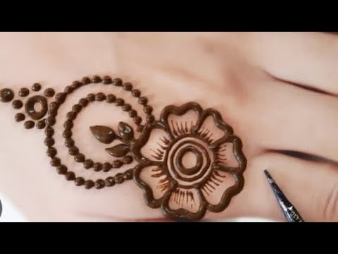 simple flowers henna design #shortvideo #viral #flowers