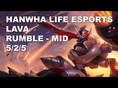 Hanwha Life Esports Lava Mid Rumble vs Corki - KR Grandmaster Patch 10.9