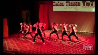 Adrian Daniel and the Girls of Elle NYTT Hip Hop Salsa Fiesta 2015