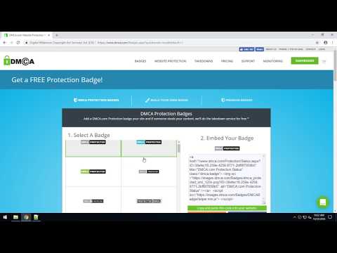 How do I add a DMCA Protection Badge to my Website?