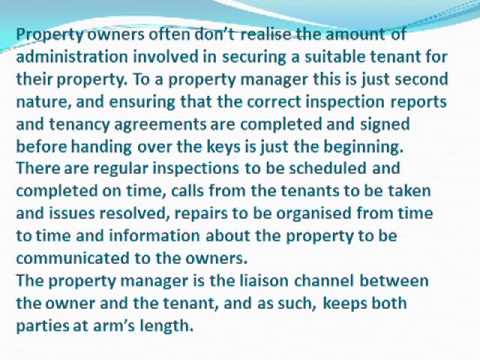 Liaison between Owner and Tenant Major Part of Property Manager Role