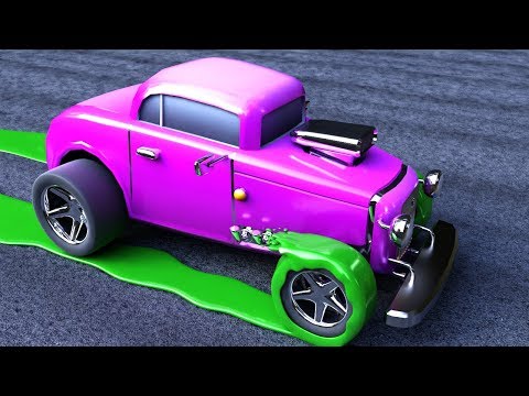 Color Cars - Extreme Flippy World Town Madness 3D Video