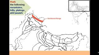 Map of INDIA Physical features  – Part 2