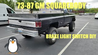 How to replace a brake switch on a squarebody chevy