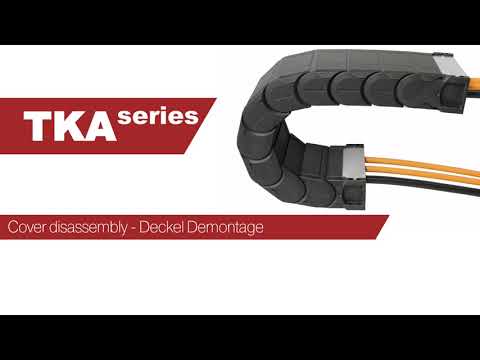 Kabelschlepp TKA energy chain Cover disassembly