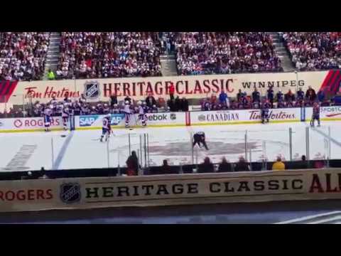 Winnipeg Jets vs Edmonton Oilers Alumni Game Teemu Selanne penalty shot goal