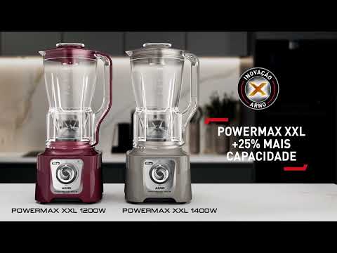 Video thumbnail of Liquidificador Arno Power Max XXL 1400W 15 Velocidades LN87 220V