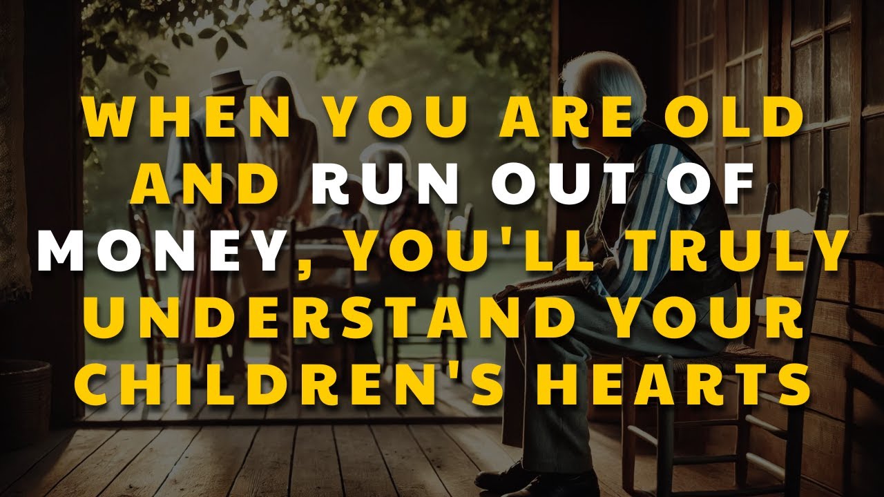 When you are old and run out of money, you'll truly understand your children's hearts."