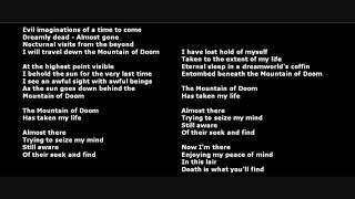 TIAMAT - Mountain of Doom [LYRICS ON SCREEN]