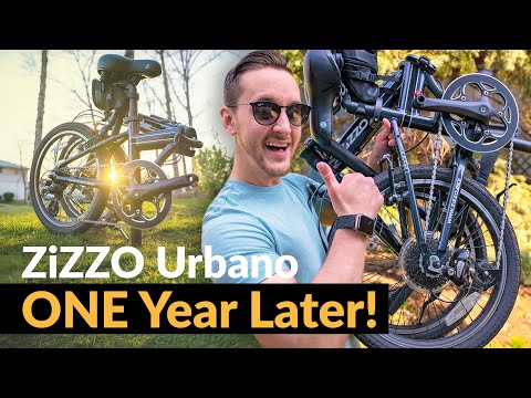 ZiZZO Urbano Folding Bike Review ONE YEAR LATER + My FAVORITE Riding Gear! (2021) | Raymond Strazdas