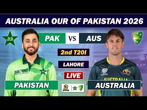 PAKISTAN vs AUSTRALIA 2nd T20 LIVE MATCH COMMENTARY | PAK vs AUS CRICKET MATCH LIVE | PAK BAT