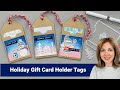 Holiday Gift Card Holder Tags