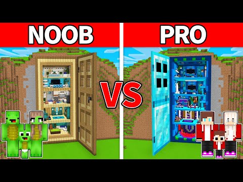 NOOB vs PRO: Door House Build Challenge