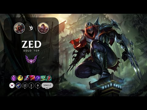 Zed Top vs Jayce - KR Master Patch 14.5