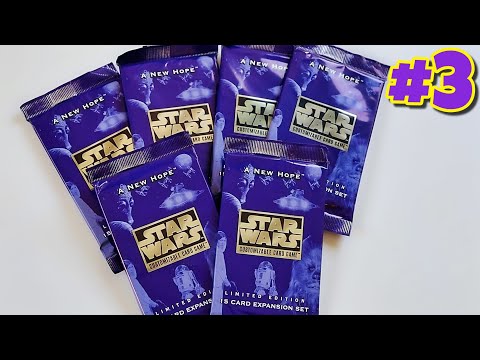 Star Wars CCG: A New Hope Set (Decipher) [1996] 6x Booster Pack Opening / Unboxing #3 (BEST PULLS!)
