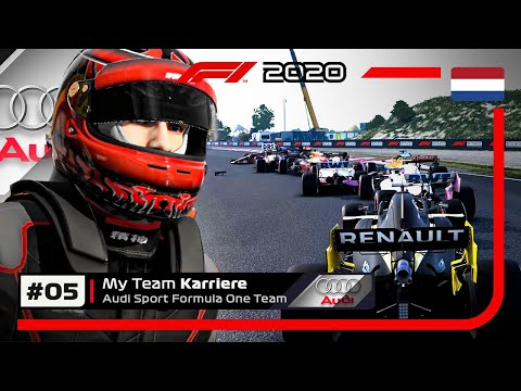 F1 2020 AUDI MYTEAM CAREER Part 5: HUGE MASS CRASH IN ZANDVOORT!