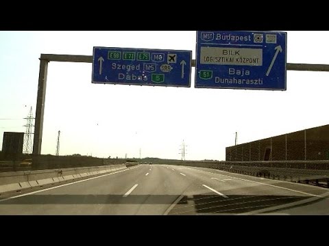 Drive: VIENNA - BUDAPEST at summer in 2 Hours and 20 minutes