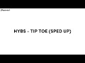 ✨HYBE - Tip Toe(sped up) / lyrics ✨